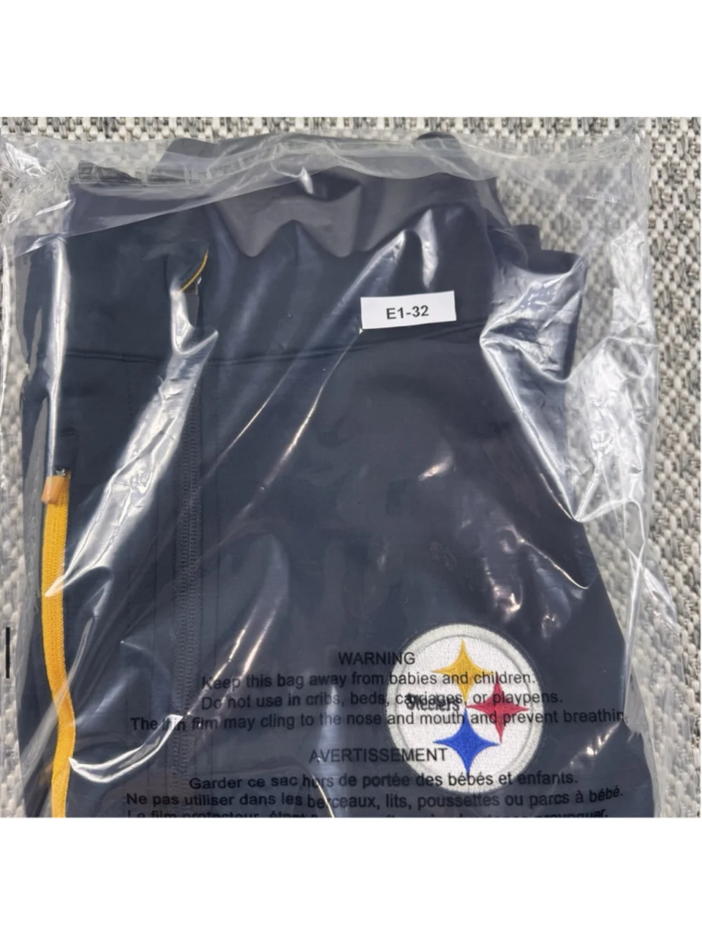 Antigua Pittsburgh Steelers Quarter Zip Pullover Jacket Black XL NFL Golf - Picture 10 of 10